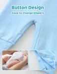 Babymine Newborn Baby Boy Clothes 0-3 Months Essentials Must Haves,New Born Long Sleeve Baby Onesie,Cute Infant Coming Home Outfit Boy Summer Romper Registry Search Blue