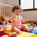 Baby Teething Rings Rattle Toys - BPA-Free Silicone Teether for 0-24 Months Infants & Toddlers, Safe Soft Chew Toys with Rattle Sound, Essential Teething Relief for Babies