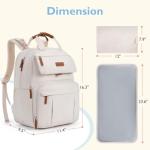 mommore Diaper Bag Backpack, Large Diaper Bag Expandable for 2 Kids/Twins, Durable Baby Bag with Changing Pad, Water Resistant Travel Diaper Backpack for Mom Dad