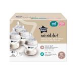 Tommee Tippee Natural Start Anti-Colic 5 oz BPA Free Baby Bottles, 0+ Months, Slow Flow Breast-Like Nipple, Self Sterilizing, Designed for Seamless Transition Between Bottle and Breast, Pack of 4