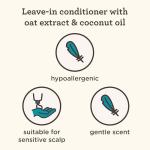 Aveeno Kids Coily Hair Leave-In Conditioner, Toddler Leave-In Conditioner for Sensitive Scalps Gently Detangles & Moisturizes Leaving Natural Curls & Coils Smooth, Hypoallergenic, 8 fl. oz