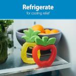 Dr. Brown's AquaCool Water-Filled Teether, Cooling Baby Teether Toy for Sore Gums, Apple Pineapple, BPA-Free, 3m+, 2-Pack