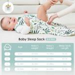 Cute Castle Baby Sleep Sack 0-6 Months - Lightweight 100% Cotton 2-Way Zipper TOG 0.5 Infant Wearable Blanket, Newborn Essentials Toddler Sleep Clothes (3 Pack Green)