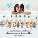 Aveeno Kids Coily Hair Leave-In Conditioner, Toddler Leave-In Conditioner for Sensitive Scalps Gently Detangles & Moisturizes Leaving Natural Curls & Coils Smooth, Hypoallergenic, 8 fl. oz