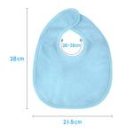 Vicloon Baby Bibs, 8Pcs Terry Bib Set, Baby Bibs for Girls & Boys, Terry Drool Cotton Bibs Waterproof Protection, Soft Absorbent Set for Teething and Drooling, Adjustable Hook-&-Loop Closure(color)