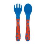 Nuby Spoons and Forks, 4 Count, Boys