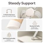 Mloong High Chair for Babies and Toddlers - Adjustable 4-in-1 Baby High Chairs with Dishwasher Tray, Easy Clean Highchair, Beige