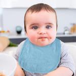 Vicloon Baby Bibs, 8Pcs Terry Bib Set, Baby Bibs for Girls & Boys, Terry Drool Cotton Bibs Waterproof Protection, Soft Absorbent Set for Teething and Drooling, Adjustable Hook-&-Loop Closure(color)