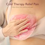 Momcozy Larger Breast Therapy Packs, Hot and Cold Breast Pads with 2 Soft Covers, Breastfeeding Essentials，2 Pack，Pink