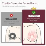 Momcozy Larger Breast Therapy Packs, Hot and Cold Breast Pads with 2 Soft Covers, Breastfeeding Essentials，2 Pack，Pink