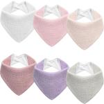 Kewlife gift Muslin Baby Bibs 6-Pack Baby Drool Bandana Bibs for Baby Girls Boys Infant Newborn Toddler Drooling and Teething