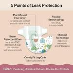 The Honest Company Clean Conscious Diapers for Sensitive Skin, Up to 100% Leakproof, Hypoallergenic, Fragrance Free, Turtle Time, Polybag, Size 1 (8-14 lbs), 35 Count