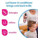 SoCozy Leave In Conditioner Spray (8 Fl Oz, Pack of 2) Detangler for Kids' Curly Hair, Tangle-Free Curls, Gentle & Nourishing with Keratin, Vitamin B5, Olive & Jojoba Oil, Paraben-Free
