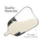 Nanobebe Flexy Silicone Baby Bottle, Anti-Colic, Natural Feel, Non-Collapsing Nipple, Non-Tip Stable Base, Easy to Clean, 3-Pack, Pink, 9oz