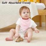 Kewlife gift Muslin Baby Bibs 6-Pack Baby Drool Bandana Bibs for Baby Girls Boys Infant Newborn Toddler Drooling and Teething