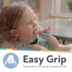 Nuby 3-Stage Baby's First Spoons Set - 3 Pack - 6+ Months - Baby Spoons with Easy Grip Handle - Pastels