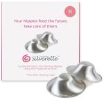 SILVERETTE® The Original Silver Nursing Cups, Nipple Covers for Breastfeeding Essentials, Model Number: 7300,Pure 925 Silver Nipple Shields for Breastfeeding, Lightweight Nursing Cups, Regular Size
