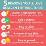 Bebecan Teething Sticks for Babies 36+ Months – Super Soft Silicone Teething Aids, Infant Oral Soothing Relief Back Molars, Multicolor 6-Pack