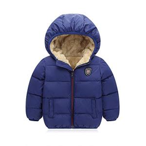 Mfmiudole Baby Boys Girls Winter Coats, Thick Hooded Down Kids Infants Toddlers Winter Warm Jacket Outerwear for 1-7 Years