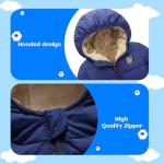 Mfmiudole Baby Boys Girls Winter Coats, Thick Hooded Down Kids Infants Toddlers Winter Warm Jacket Outerwear for 1-7 Years