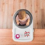 Chicco FastLock 360 Rotating Hook-On High Chair, Portable High Chair for Babies and Toddlers, Sets up in Seconds | Charcoal/Grey