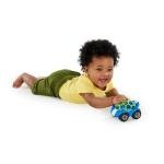 Bright Starts Oball Easy Grasp Rattle & Roll Toy Sports Car BPA-Free Infant Crawling Toy, 1 Pack, Age 3 Months and up, Blue/Green