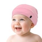 Baby Silky Satin Bonnet for 0-6 Months -Adjustable Infant Hair Care Sleep Cap - Pink