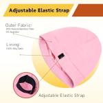 Baby Silky Satin Bonnet for 0-6 Months -Adjustable Infant Hair Care Sleep Cap - Pink