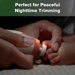 haakaa Baby Nail Trimmer Electric Baby Nail Clippers Kit for Newborn, Toddler or Adults Fingernails and Toenails Care, Baby Nail Care Set & Extra 4 Replacement Pads Combo