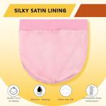 Baby Silky Satin Bonnet for 0-6 Months -Adjustable Infant Hair Care Sleep Cap - Pink