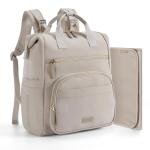 mommore Neoprene Diaper Bag Backpack Small Lightweight Baby Diaper Bags Water Resistant Diaper Backpack for Boys Girls Newborn with Changing Pad, Stroller Straps