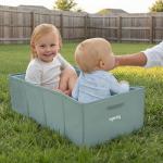 Ingenuity Tuckaway Toddler Folding Tub, Converts Shower to Tub, Folds to Store, Easy to Clean, No Assembly Required, Portable Baby Bathtub for Travel, 12M-5Y