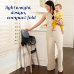 Graco Ready2Dine 4-in-1 Highchair, Portable High Chair with 4 Growing Stages, Foldable Baby High Chair, Toddler Feeding Seat, Youth Stool, and Big Kid Seat, Linden