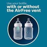 Philips Avent Anti-Colic Baby Bottles, 11oz, with Flow 3 Nipples, 3m+, 4pk, Clear, SCY106/04