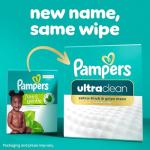 Pampers Ultra Clean Baby Wipes (Previously 'Free & Gentle'), 99% Water, Hypoallergenic, Unscented, 100% Plant Based, Plastic-Free, 624 Baby Wipes Total (8X Flip-Top Packs) [Packaging May Vary]