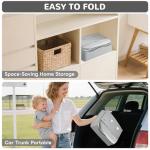 BOSEDSANG 4-in-1 Baby High Chair, Convertible Highchair for Babies and Toddlers, Portable High Chair with Foldable Design, Booster Seat for Kitchen, Dining & Outdoor Use, Easy to Clean & Storage(Grey)