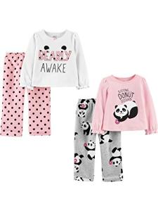 Simple Joys by Carter's Baby and Toddler Girls' 4-Piece Pajama Set