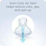 NUK Smooth Flow Anti Colic Baby Bottle, 5 oz, 4 Pack, Pink Bunnies,4 Count (Pack of 1)