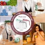 Momcozy Breast Milk Pitcher, Resistant to Heat and Cold Abrupt Temp Swings, No Leak Glass Breast Milk Fridge Storage Container with Wide Mouth, Fast Baby Formula Maker, Breastfeeding Essentials, Grey