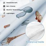 Vicloon Coverall Baby Feeding Bib, Weaning Bib Attaches to Highchair and Table, Long Sleeves Bib with Waterproof, Comfortable,Machine Washable, Baby Bib For 6 Month to 3 Years Old (Blue)