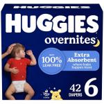 Huggies Overnites Size 6 Overnight Diapers (35+ lbs), 42 Ct, Packaging May Vary