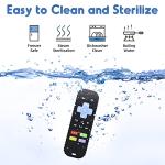 Teething Relief Teethers Toys for Babies 3-6-12 Months Gifts, Food Grade Silicone Sensory Baby Remote Control Teether Bath Toy for Newborn Infant Boy Girl Autism Birthday Christmas Gift, Black