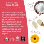 Earth Mama Sweet Orange Baby Liquid Wash Foaming Hand Soap, Organic All Purpose Body Wash for Sensitive Skin, Castile Soap with Coconut Oil, Shea Butter, Calendula, & Aloe, 5.3 fl oz