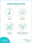 Simple Joys by Carter's Baby 2-way Zip Cotton Footed Sleep and Play