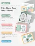 Momcozy Elite Baby Kit, Superior Baby Shower & Registry Essential Kit for Grooming & Health & Cleansing Care, Electric Nail File & Nasal Aspirator,Tummy Wrap,Thermometer,Bath Brush,Teether,Storage Bag