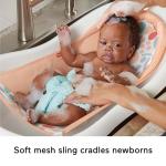 Fisher-Price™ Baby to Toddler Bath 4-in-1 Sling 'N Seat Tub with Removable Infant Support and 2 Toys, Summer Blossoms