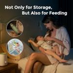 Momcozy Natural Baby Bottle, Wide-Neck, BPA Free Breast Milk Container, Storage Collection Bottle for Fridge & Milk Cooler, Breastfeeding Essential, 10 oz, 4 pcs