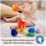 Ms. Rachel Official Rainbow Stacking Cups 7-Pack, Educational Toys & Toddler Toys for Girls & Boys Ages 6 Months to 2+ Years