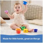 Ms. Rachel Official Rainbow Stacking Cups 7-Pack, Educational Toys & Toddler Toys for Girls & Boys Ages 6 Months to 2+ Years