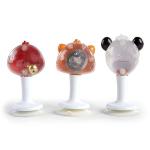 Baby Einstein Rattle & Jingle Trio High Chair Suction Toys Take-Along Musical Rattle Set Age 6 Months +, Multicolor, 3 Count